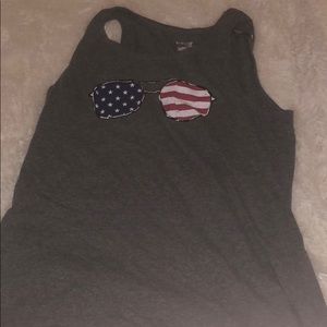 America sunglasses tank top